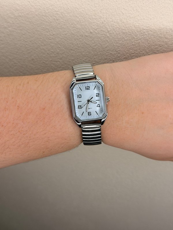 Reloj Plata Rec Puntas