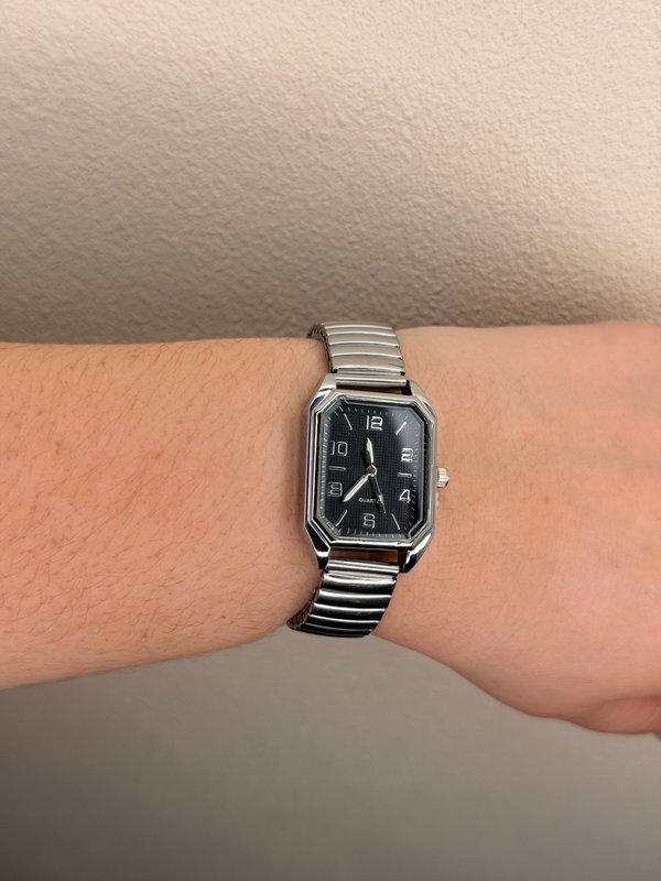 Reloj Plata Rec Puntas