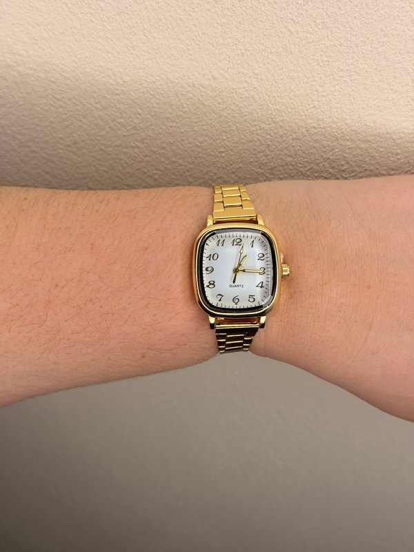 Reloj dorado ajustable rec