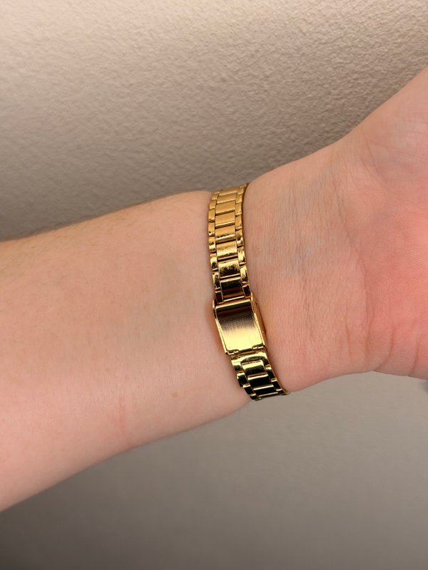 Reloj dorado ajustable rec