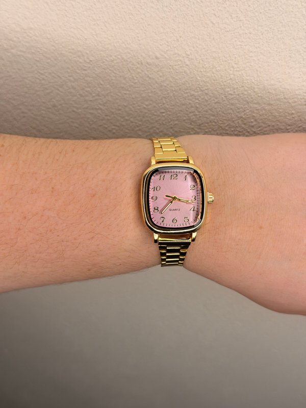 Reloj dorado ajustable rec