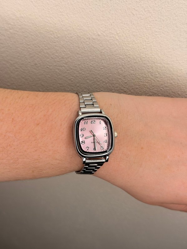 Reloj plata ajustable rec