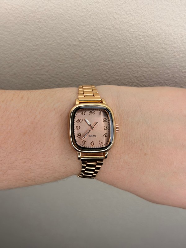 Reloj rosegold ajustable rec