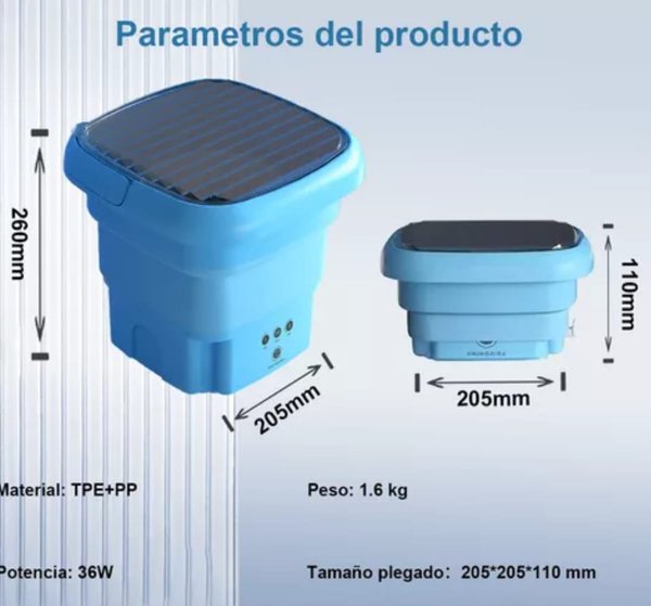 Mini lavarropas centrifuga automatica