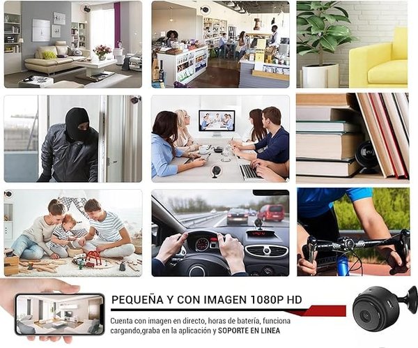  📷 Mini Cámara Espía Inteligente – Seguridad Compacta y Discreta