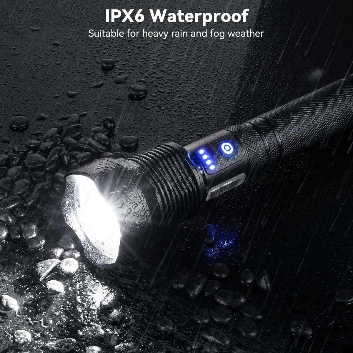 🔦 Linterna LED Recargable de Alta Potencia con Zoom - 6