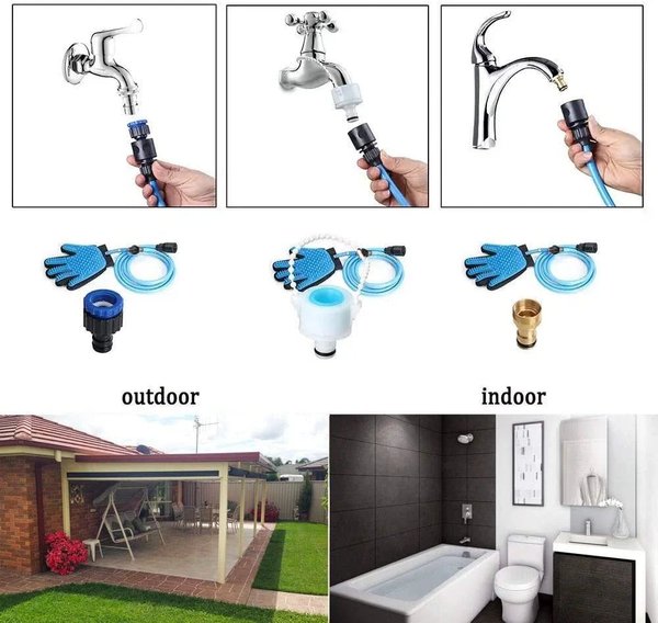 🫧🐾Guante Manguera 3 En 1 Para Mascota🐾