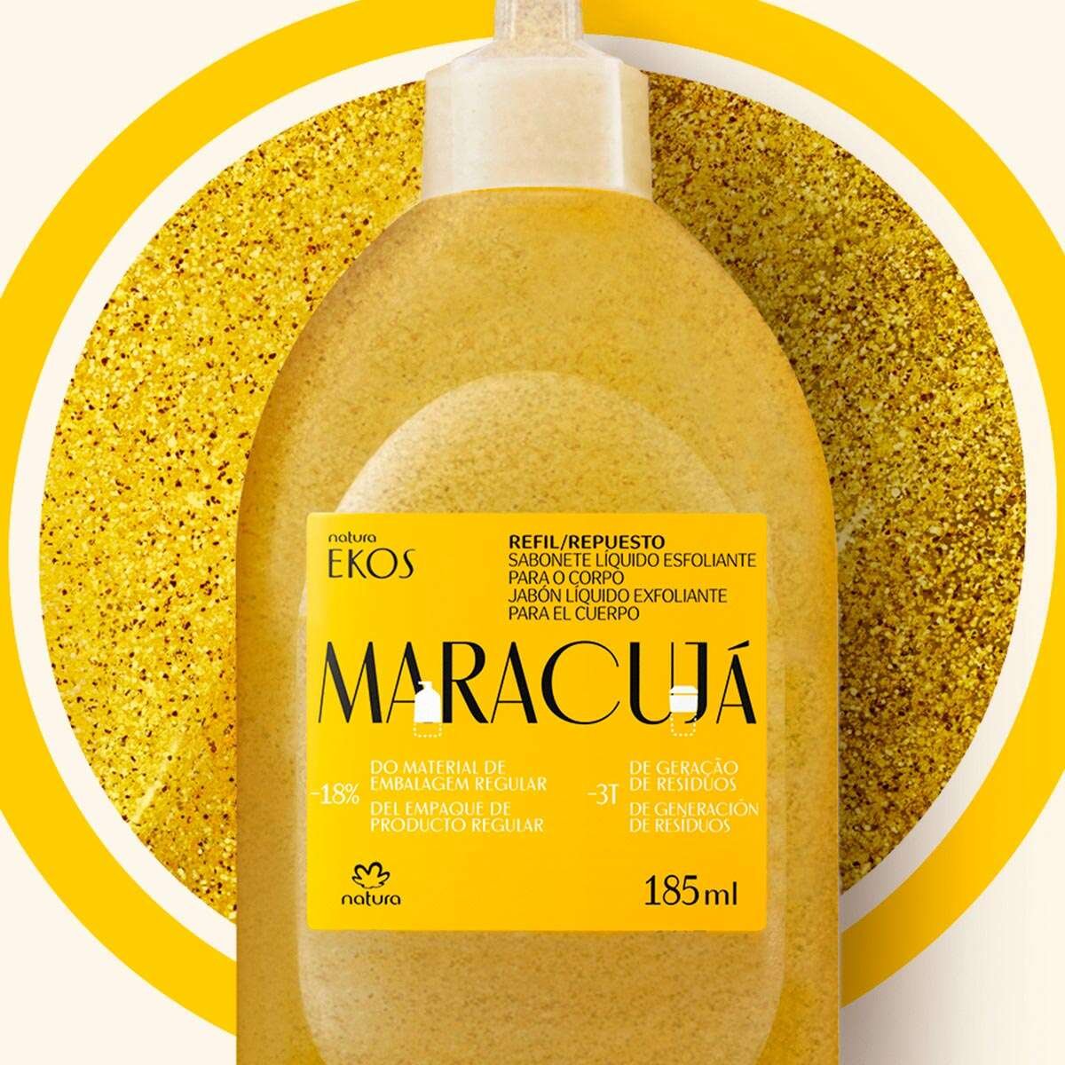 Recambio de jabón líquido exfoliante de maracuyá Ekos - 2