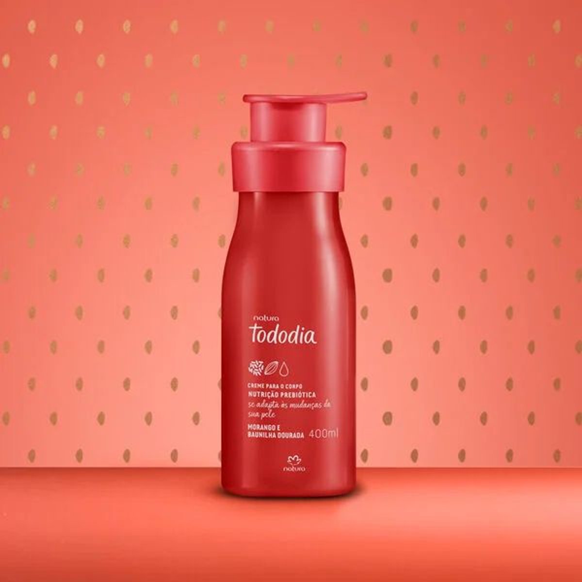 Crema Desodorante Nutritiva para el Cuerpo Tododia Fresa y Vainilla Dorada - 205936