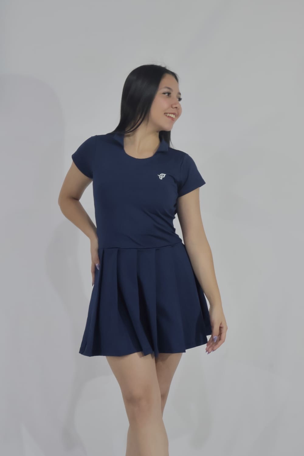Vestido pádel con falda plisada - 4