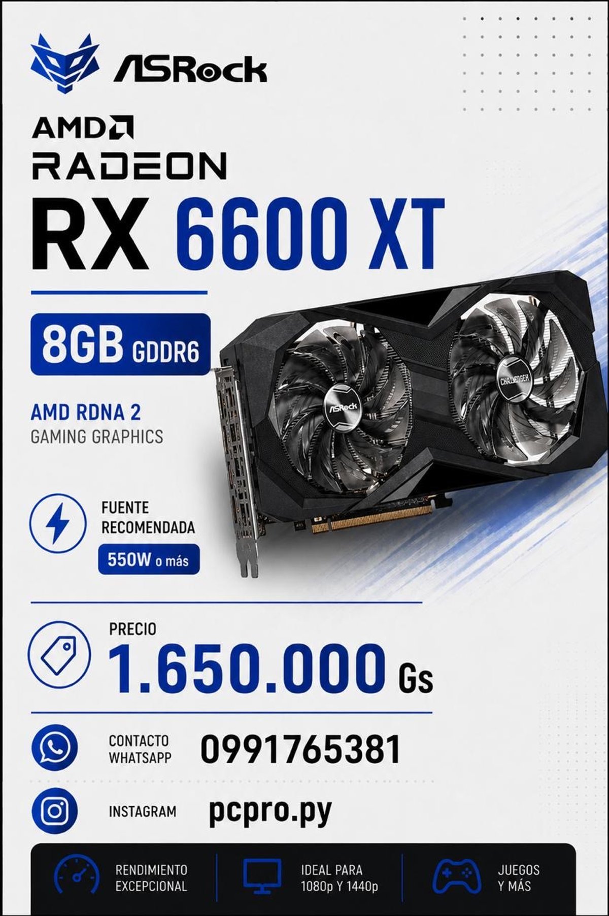 RX 6600 XT ASRock Challenger