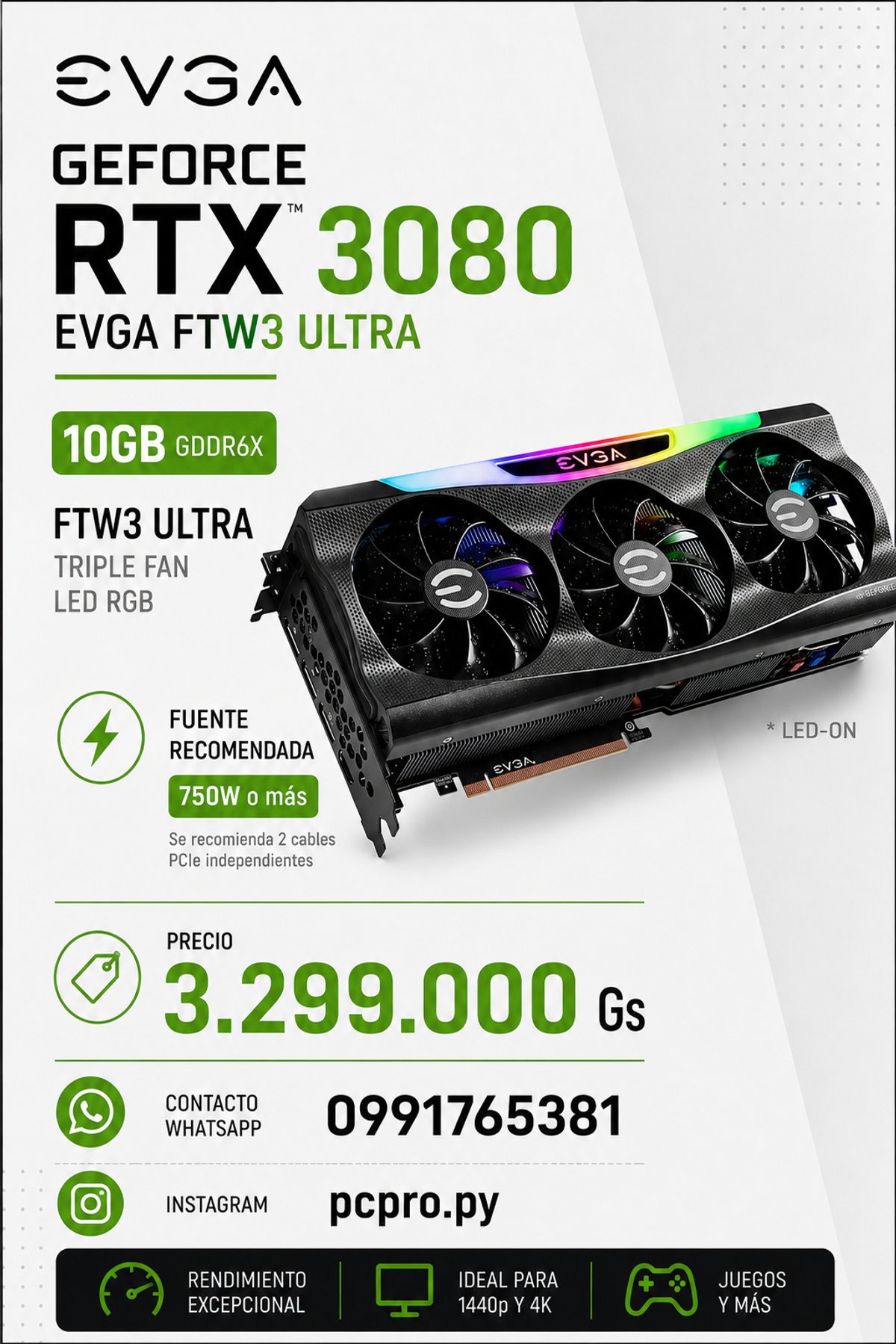 RTX 3080 EVGA FTW3 Ultra