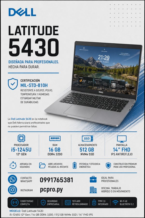 notebook Dell Latitude 5430 — 14" FHD