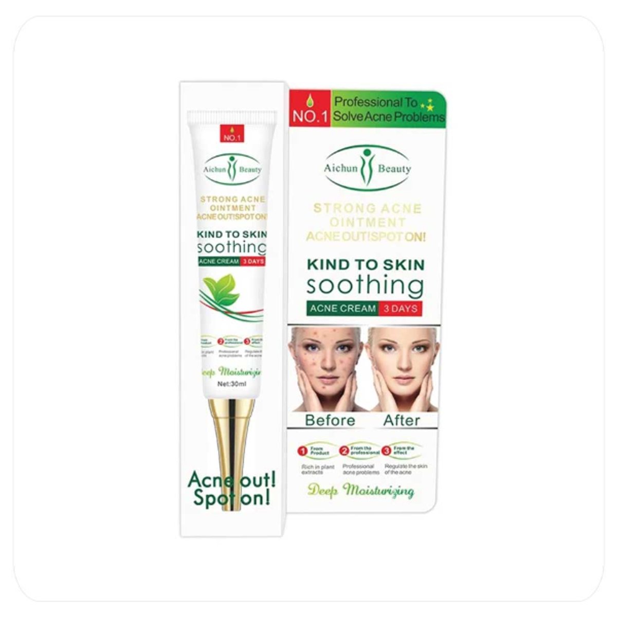  Aichun Beauty Strong Acne Ointment - Acne Out! Spot On!  - 5