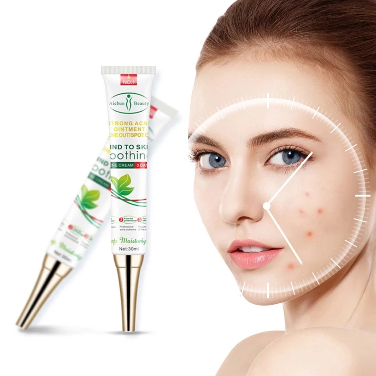  Aichun Beauty Strong Acne Ointment - Acne Out! Spot On!  - 4
