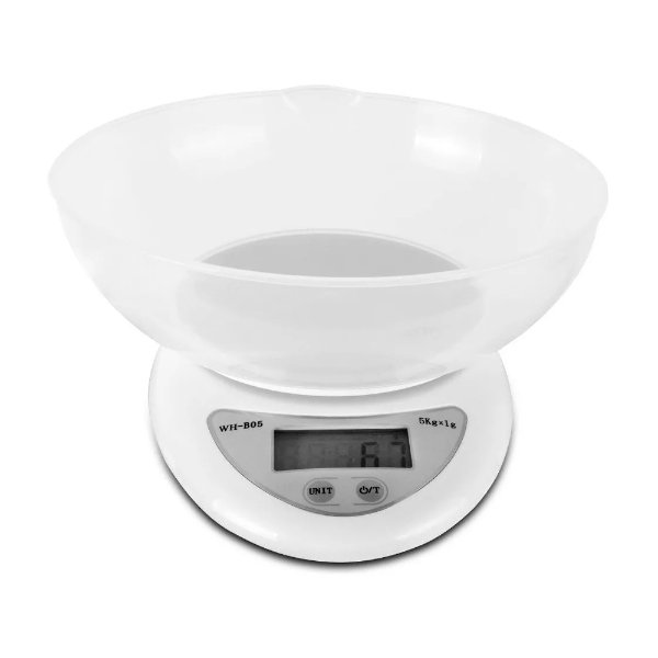 Mini Balanza Digital Portatil Electronic 5KG - Blanco