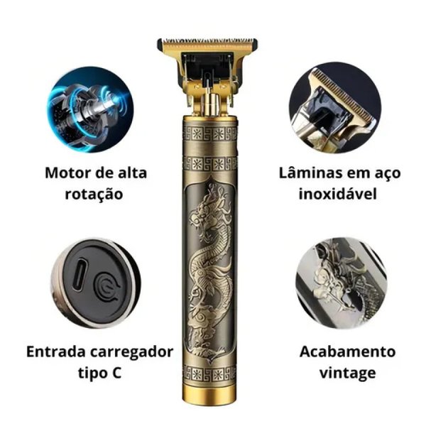 Barbeador 3W Iwoo Dorado..