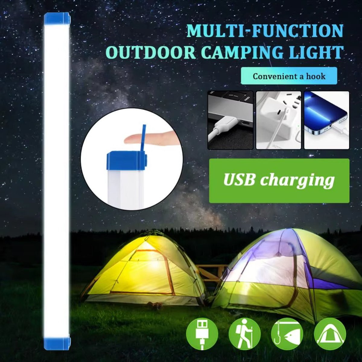 Luz Led Recargable 70 cm / 1.. - 3