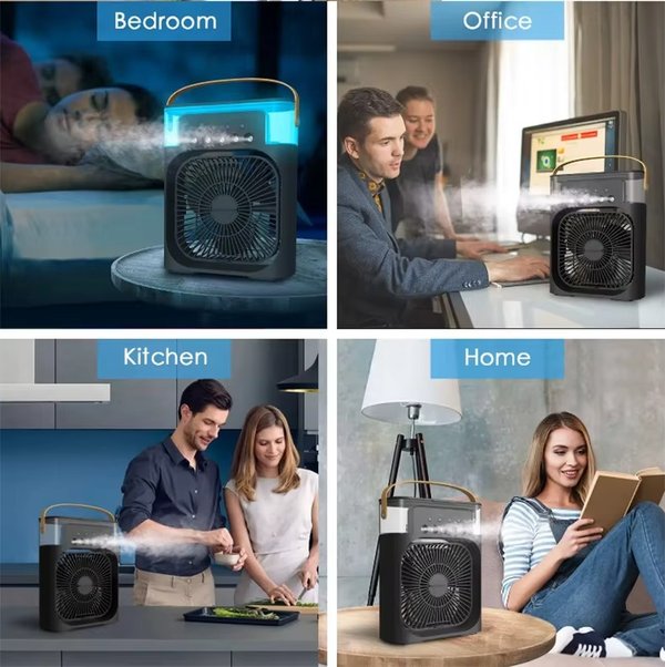 Mini Climatizador Ventilador de Aire Cooling Fan USB-C
