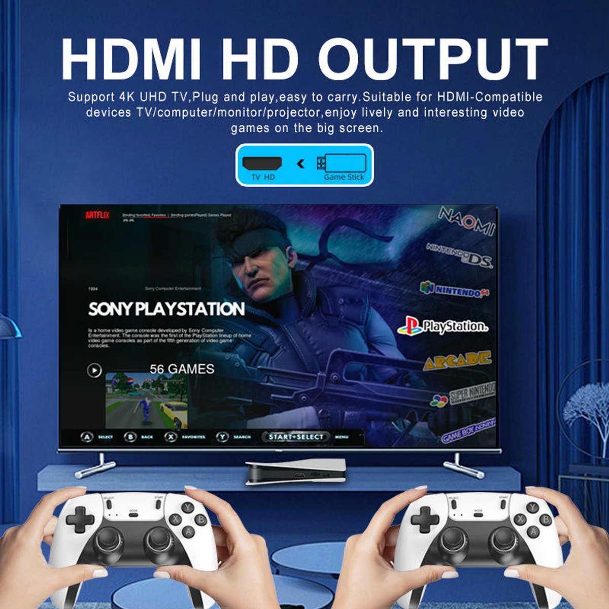 GAME CONSOLA RS5 ULTRA 4K 2.4G - 4