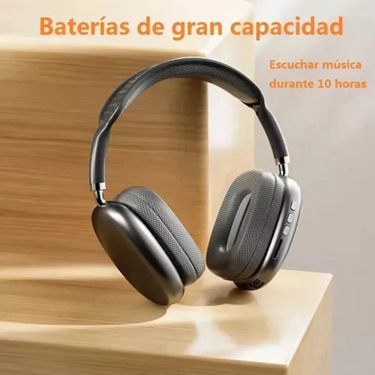 Auriculares Bluetooth P9 Pro Max Negro - 2