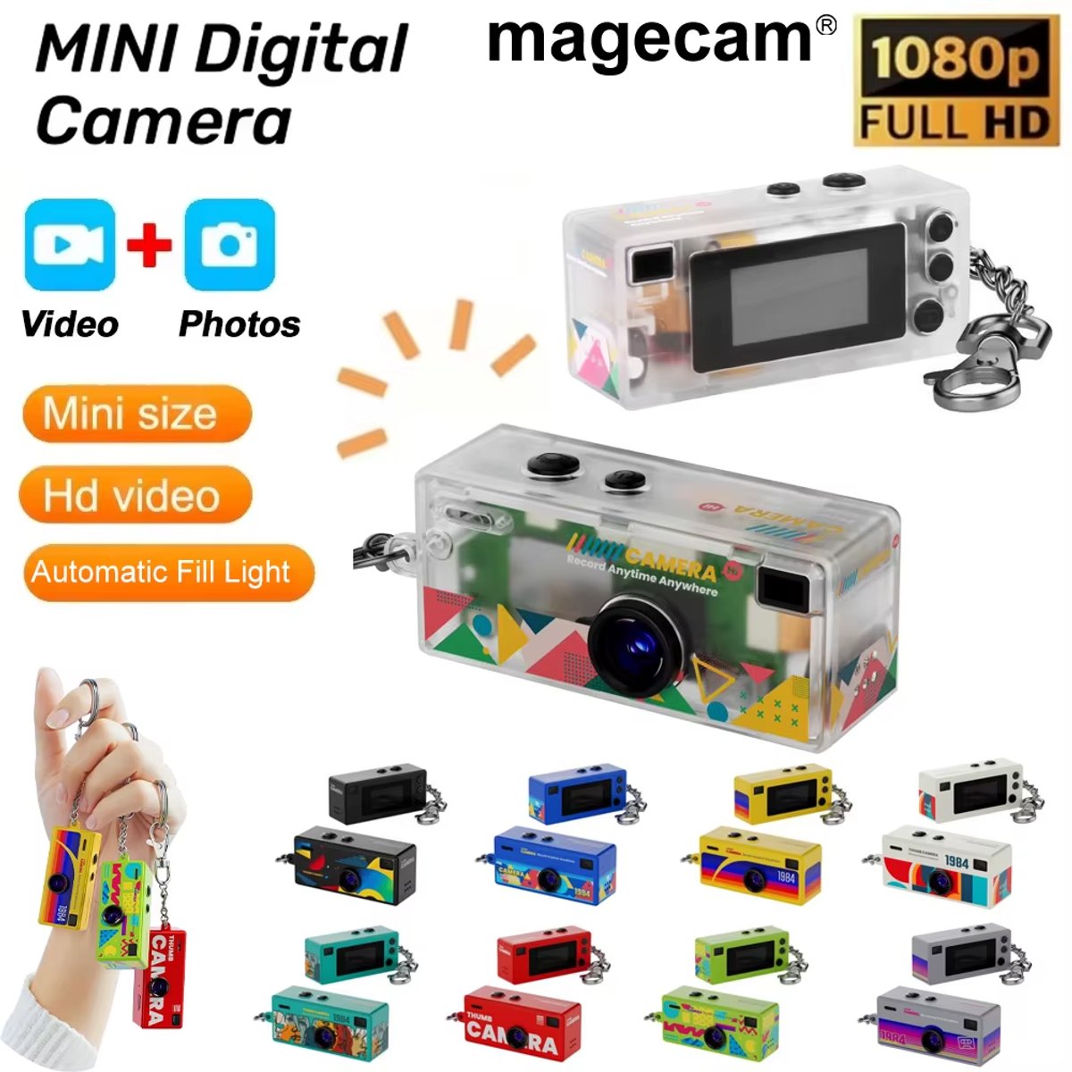 Mini Cámara Digital Inalámbrica Tipo Llavero Pocket - 3