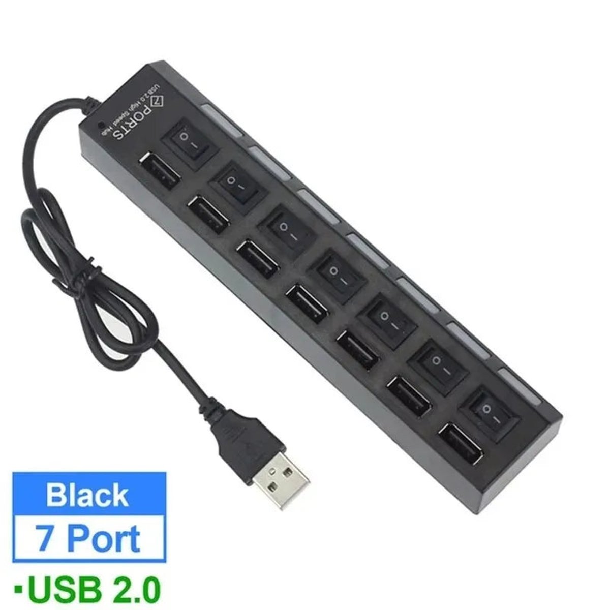 Hub USB 7 Puertos con Interruptores - 3