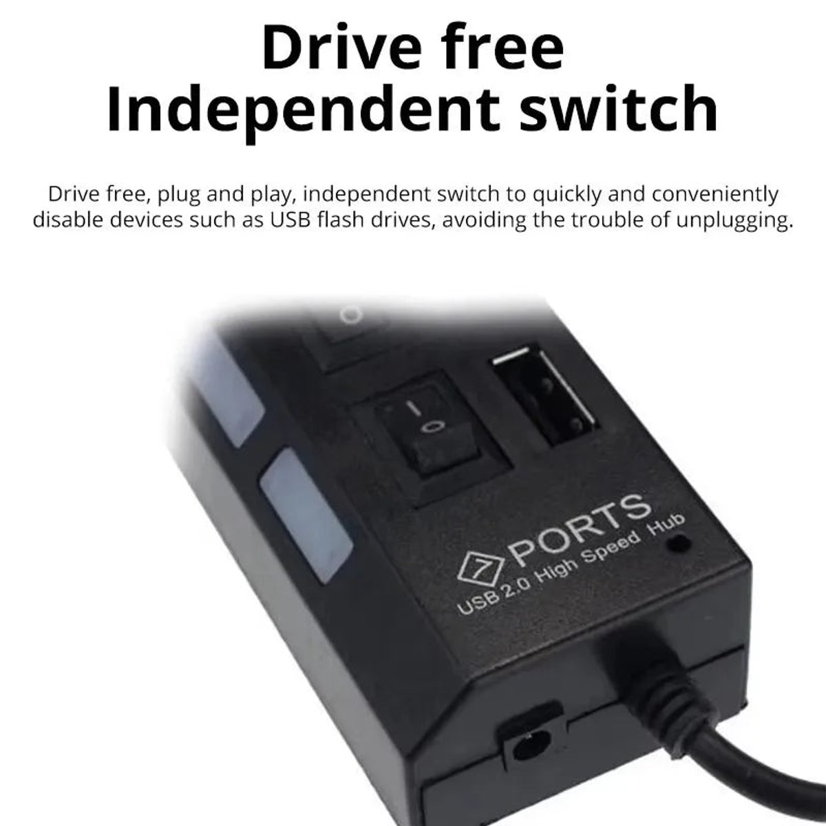Hub USB 7 Puertos con Interruptores - 4