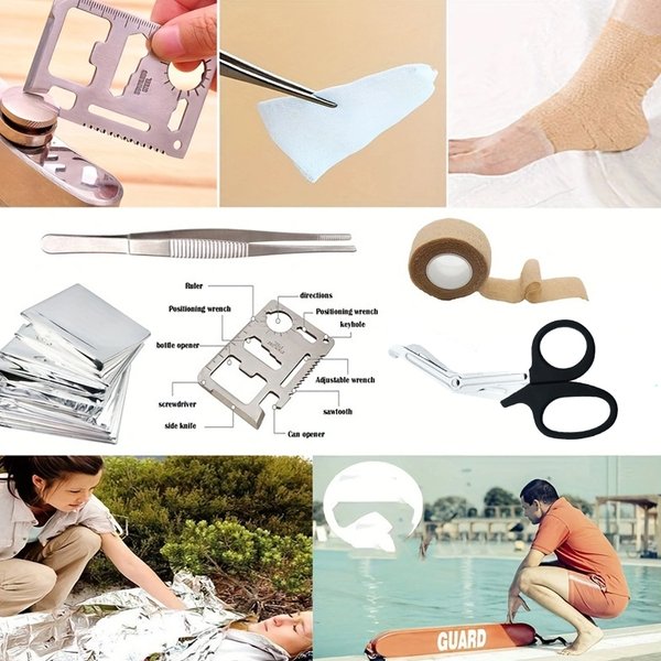 • Kit de Primeros Auxilios Completo para Viaje (36 Piezas)