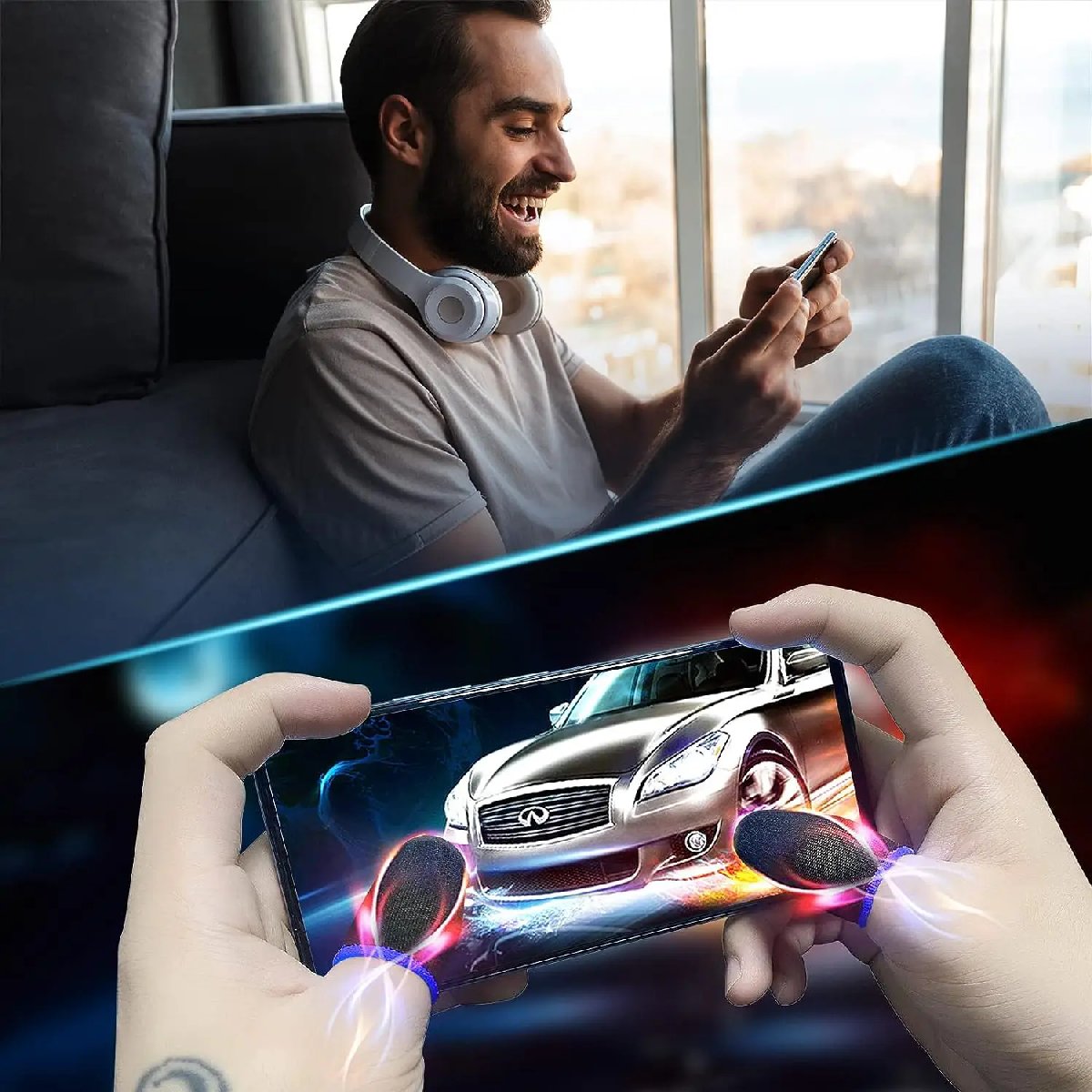 • Dedal Gamer Funda Elasticada para Dedos (Par) - 5