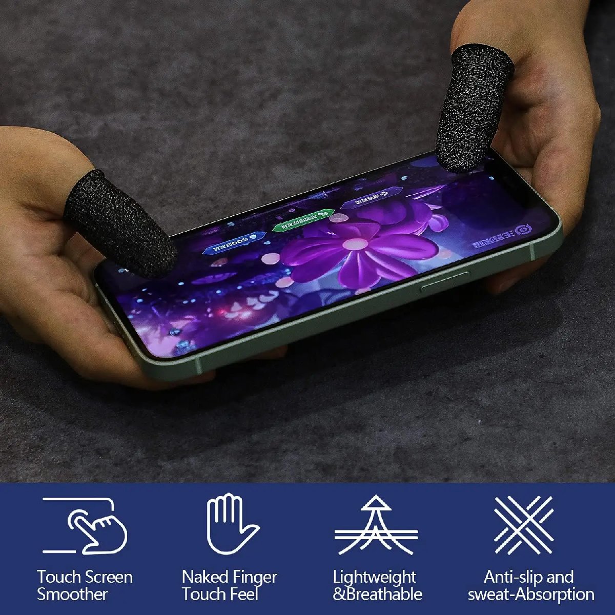 • Dedal Gamer Funda Elasticada para Dedos (Par) - 2