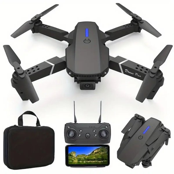 Drone Cuadricóptero E88 Pro con Doble Cámara HD