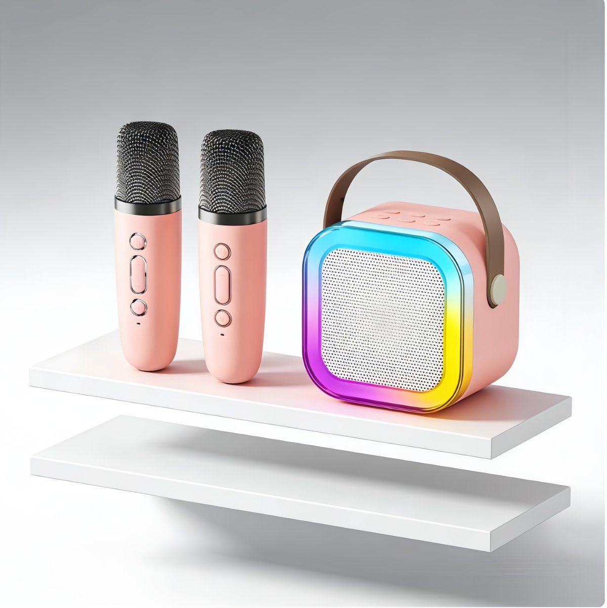 • Mini Parlante Bluetooth con 2 Micrófonos Inalámbricos K9 - 2