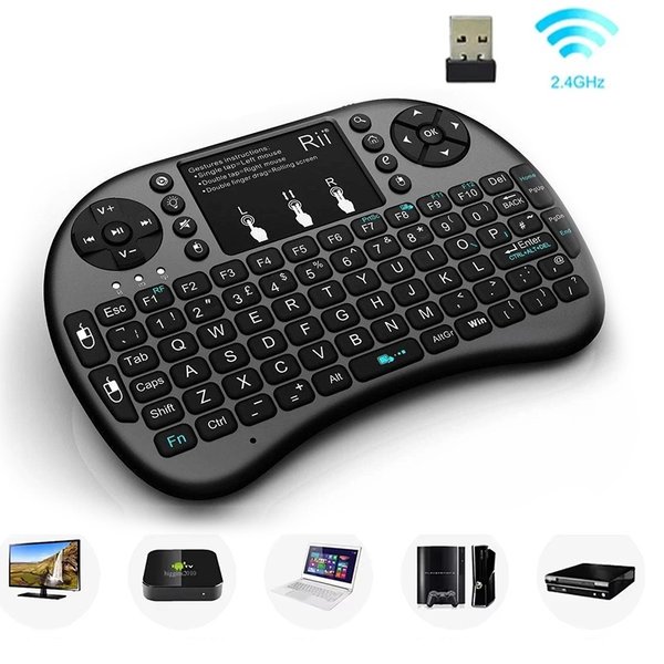 • Teclado + Mouse iluminado para Android Box
