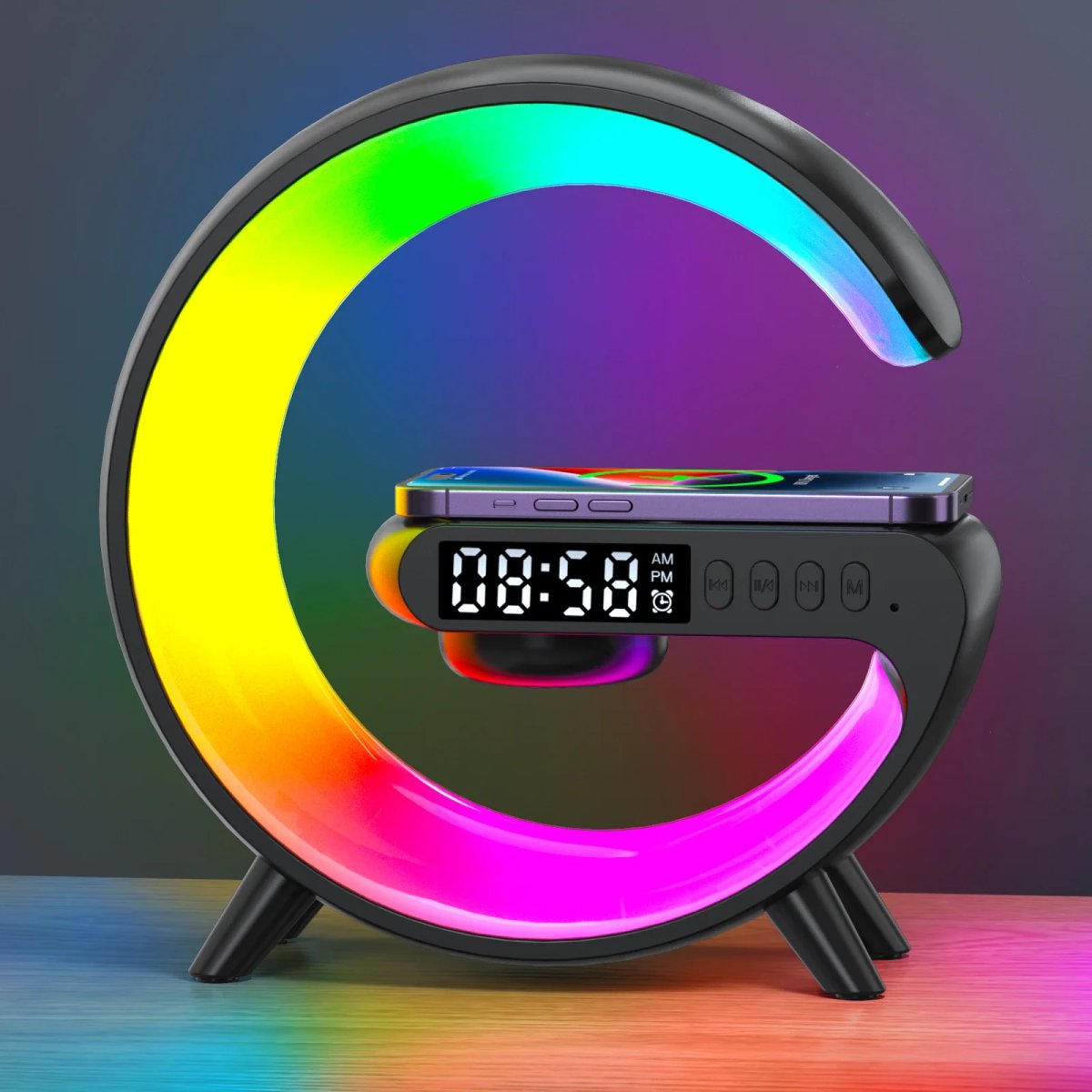 • Lámpara de Mesa G63 Smart Light Sound Machine Negra - 2
