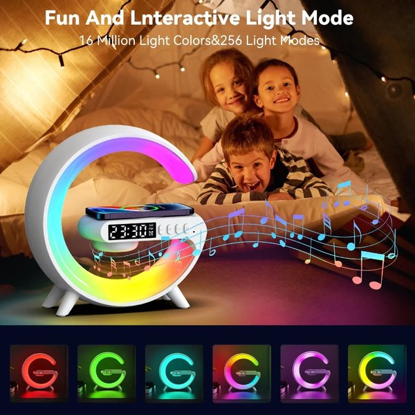 • Lámpara de Mesa G63 Smart Light Sound Machine Negra