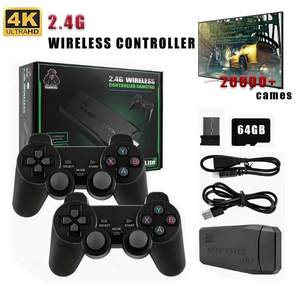 Consola Retro Game Stock Lite +2 Controles - 6