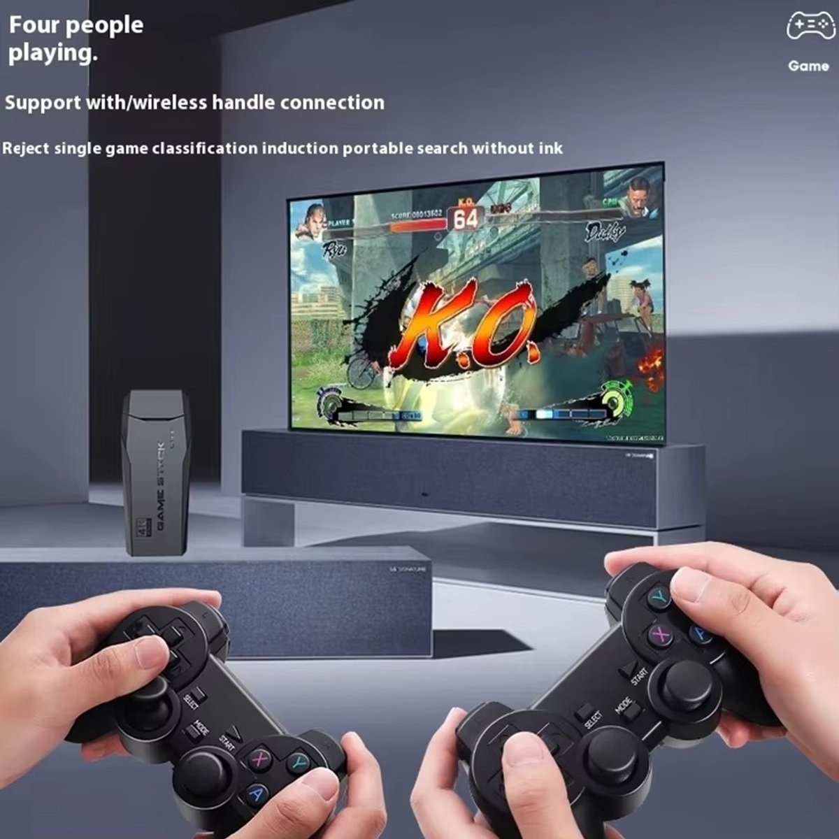 Consola Retro Game Stock Lite +2 Controles - 3