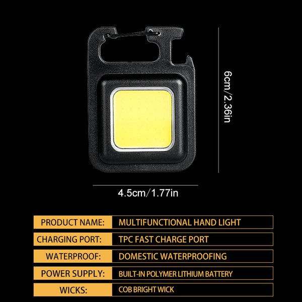 • Mini Linterna Táctica LED de Llavero Wolulu Recargable