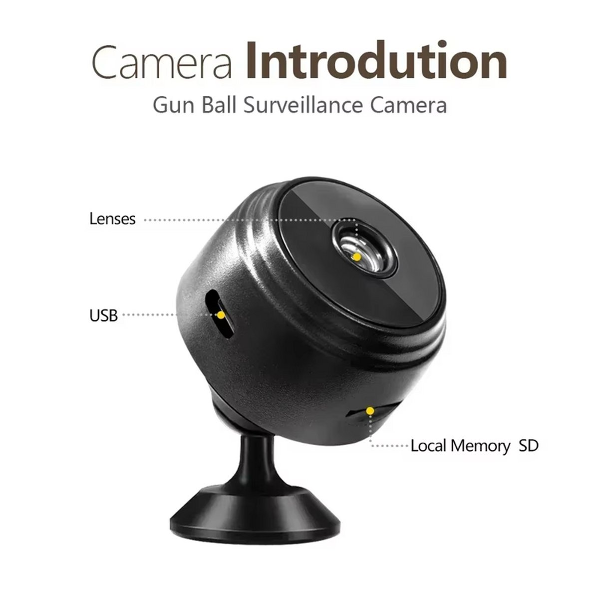 New A9 Mini Camera WiFi Wire.. - 7
