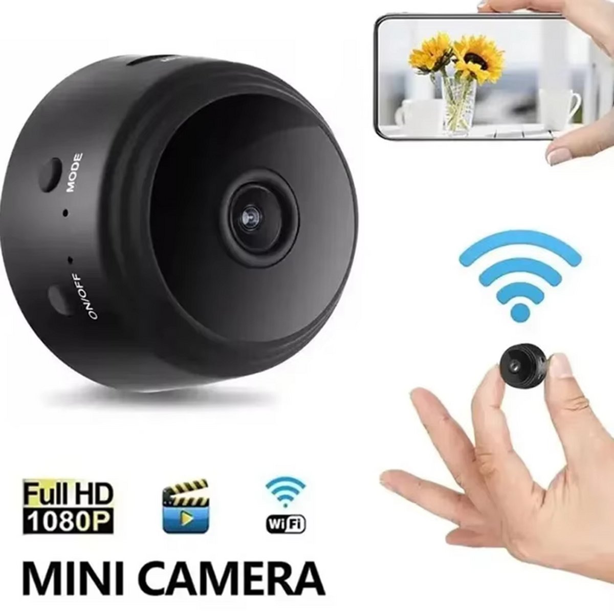 New A9 Mini Camera WiFi Wire.. - 4