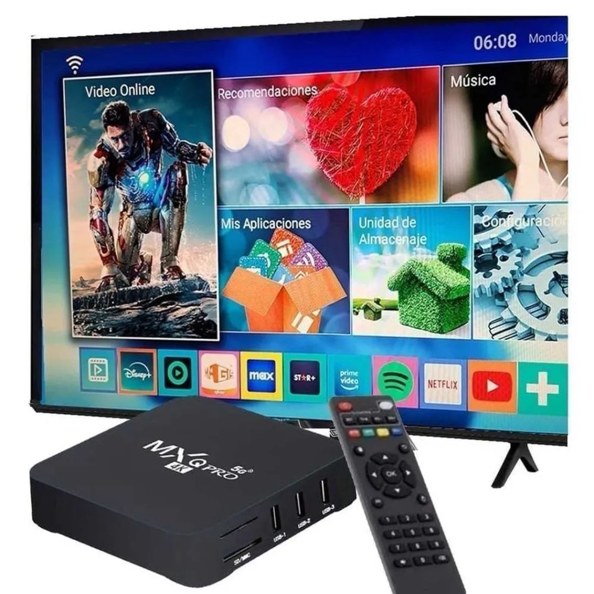 Tv Box MXQ Pro 4K / 8GB+128GB Android - 3