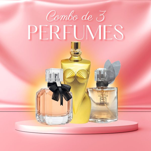 Combo Perfume x3 Femenino 30..