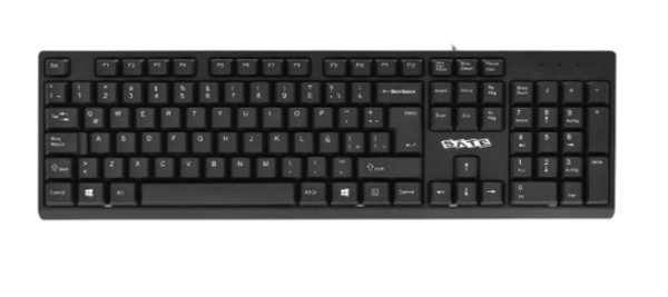 Teclado normal marca SATE, con cable