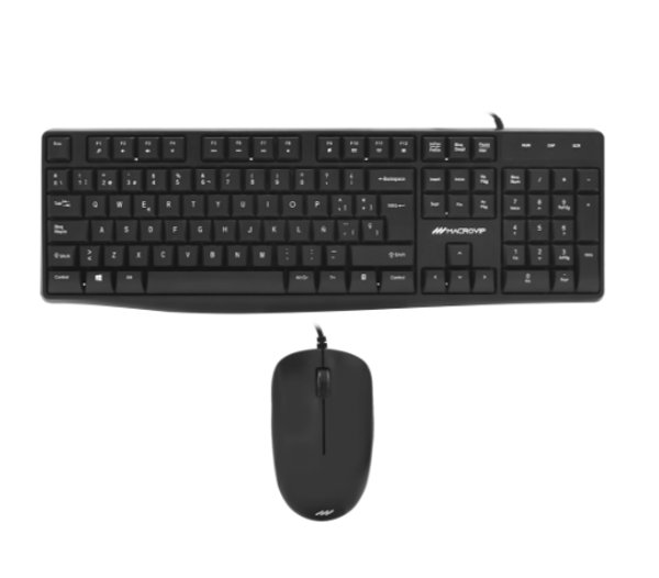 Kit teclado + mouse normal con cable