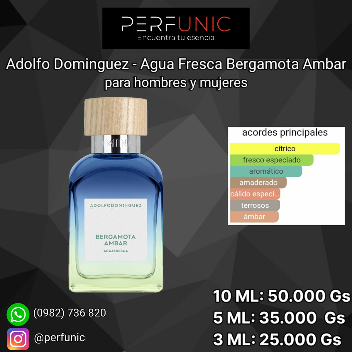 Adolfo Dominguez Agua Fresca Bergamota Ambar