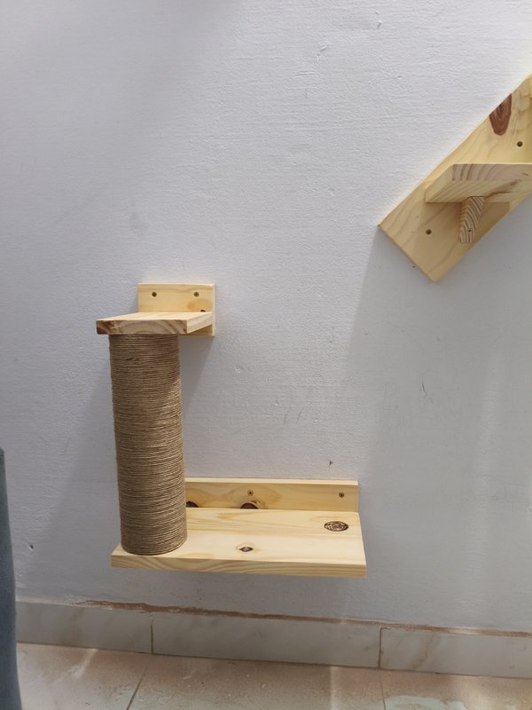 Rascador de Pared con dos escalones 