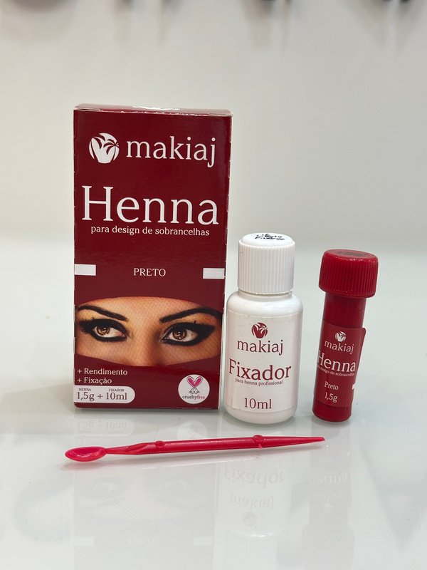 Henna para cejas “Makiaj” color negro 
