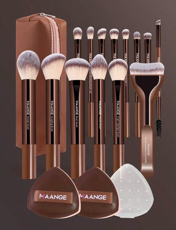 Set de 17 piezas brochas profesionales MAANGE