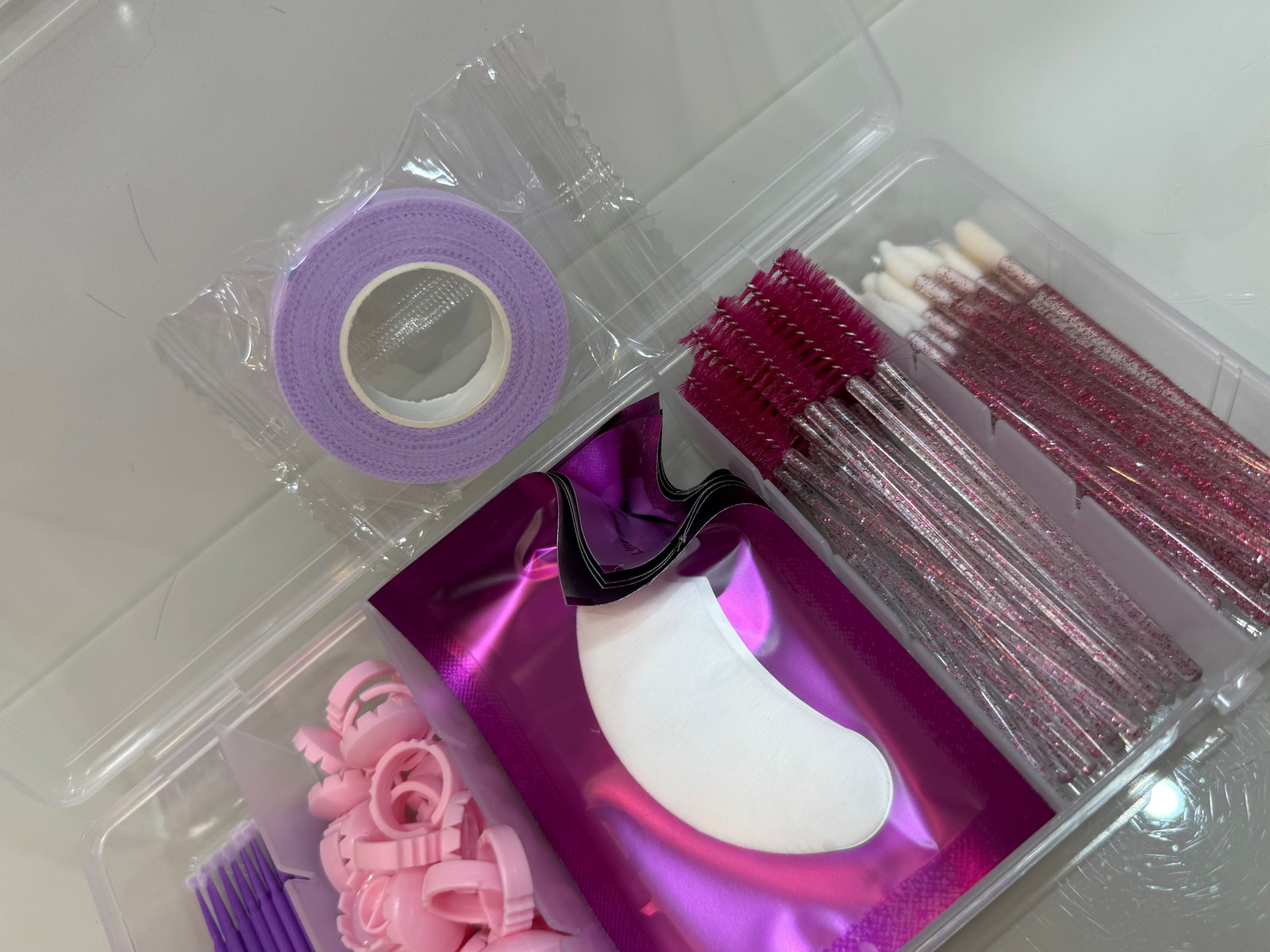 Kit para aplicación de pestañas con estuche organizador - 4